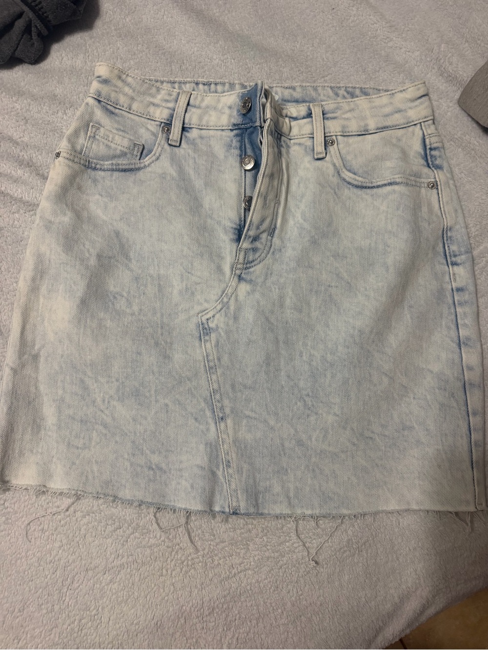 Old Navy Light Blue Denim Midi Skirt